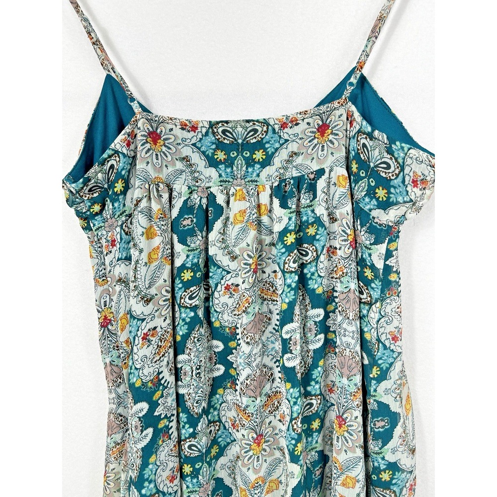 Flying Tomato‎ M Babydoll Dress Boho Printed Floral Tie Front - Picture 7 of 14